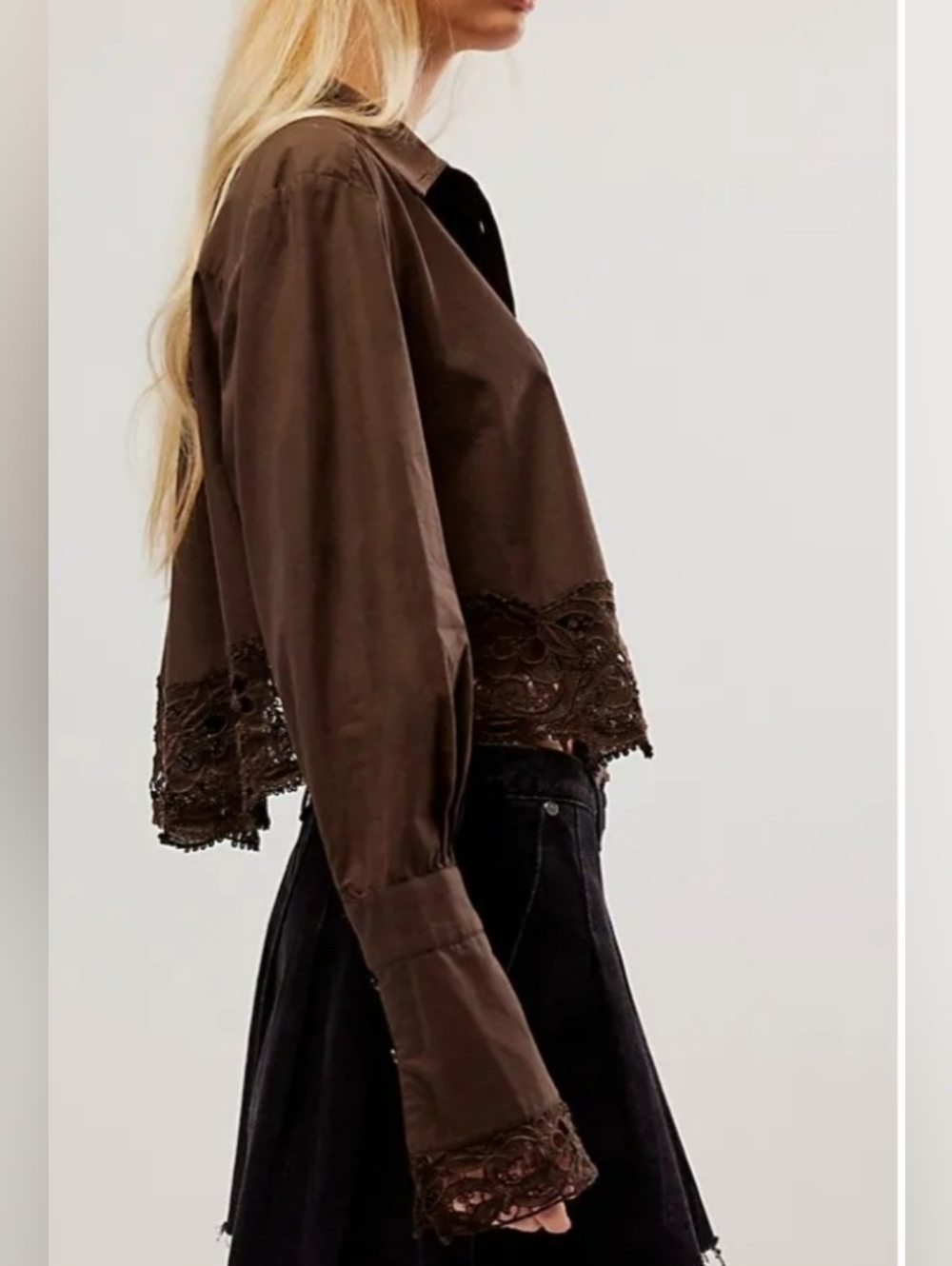 Free People Lace Hooked On You Top